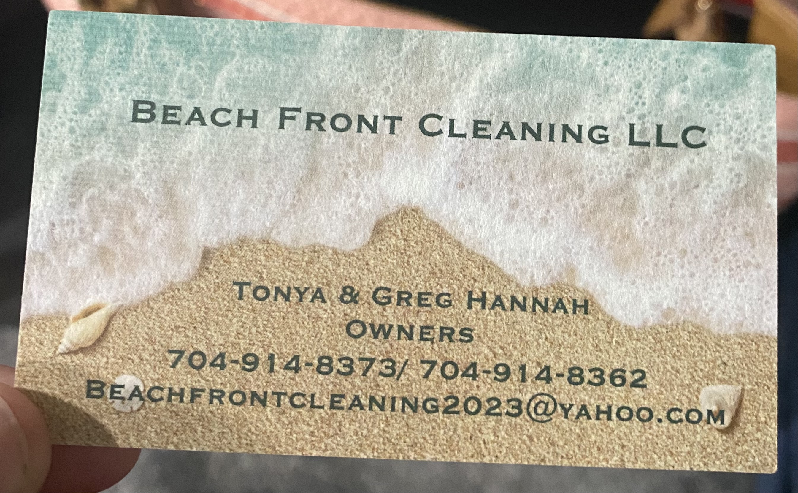 Beach Front Cleaning LLC logo