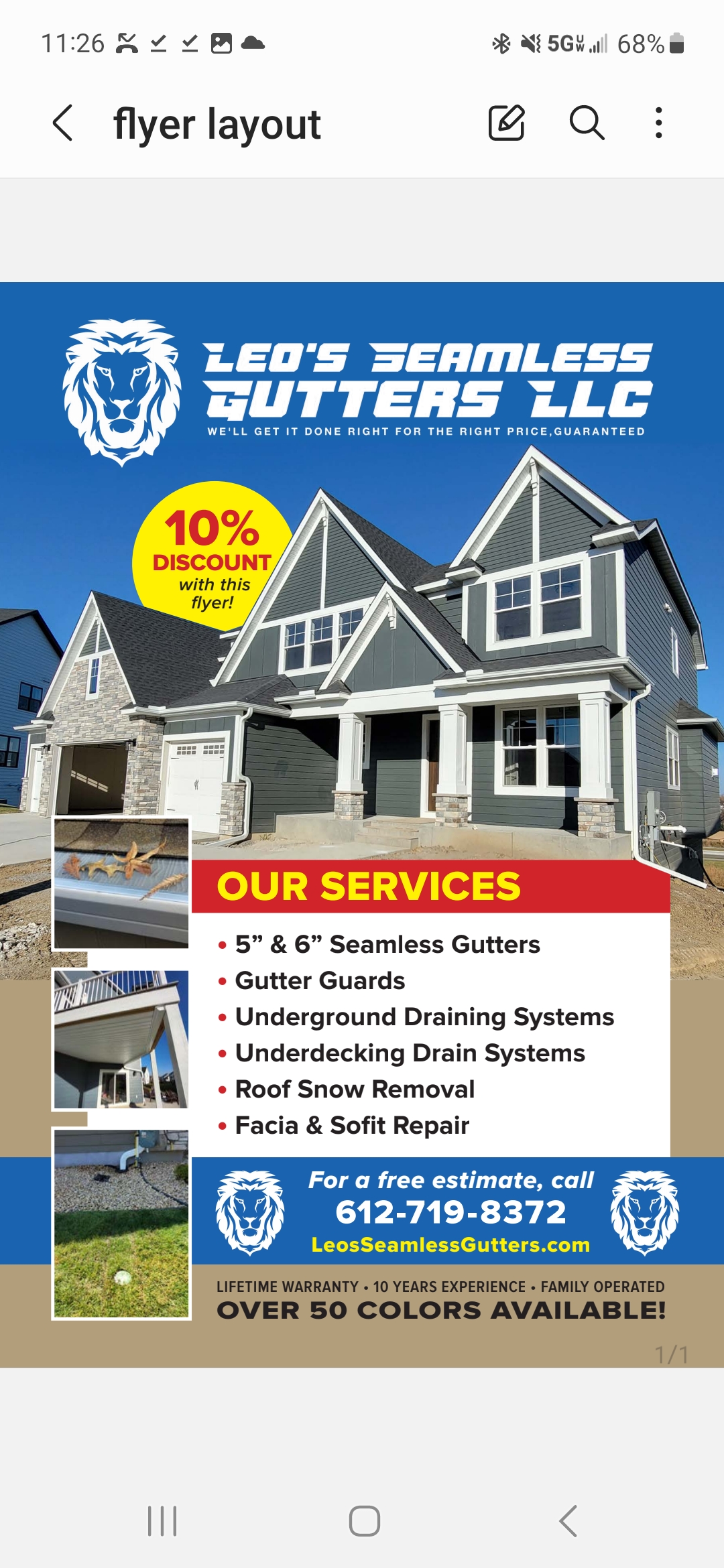 Avatar for Leo's Seamless Gutters LLC