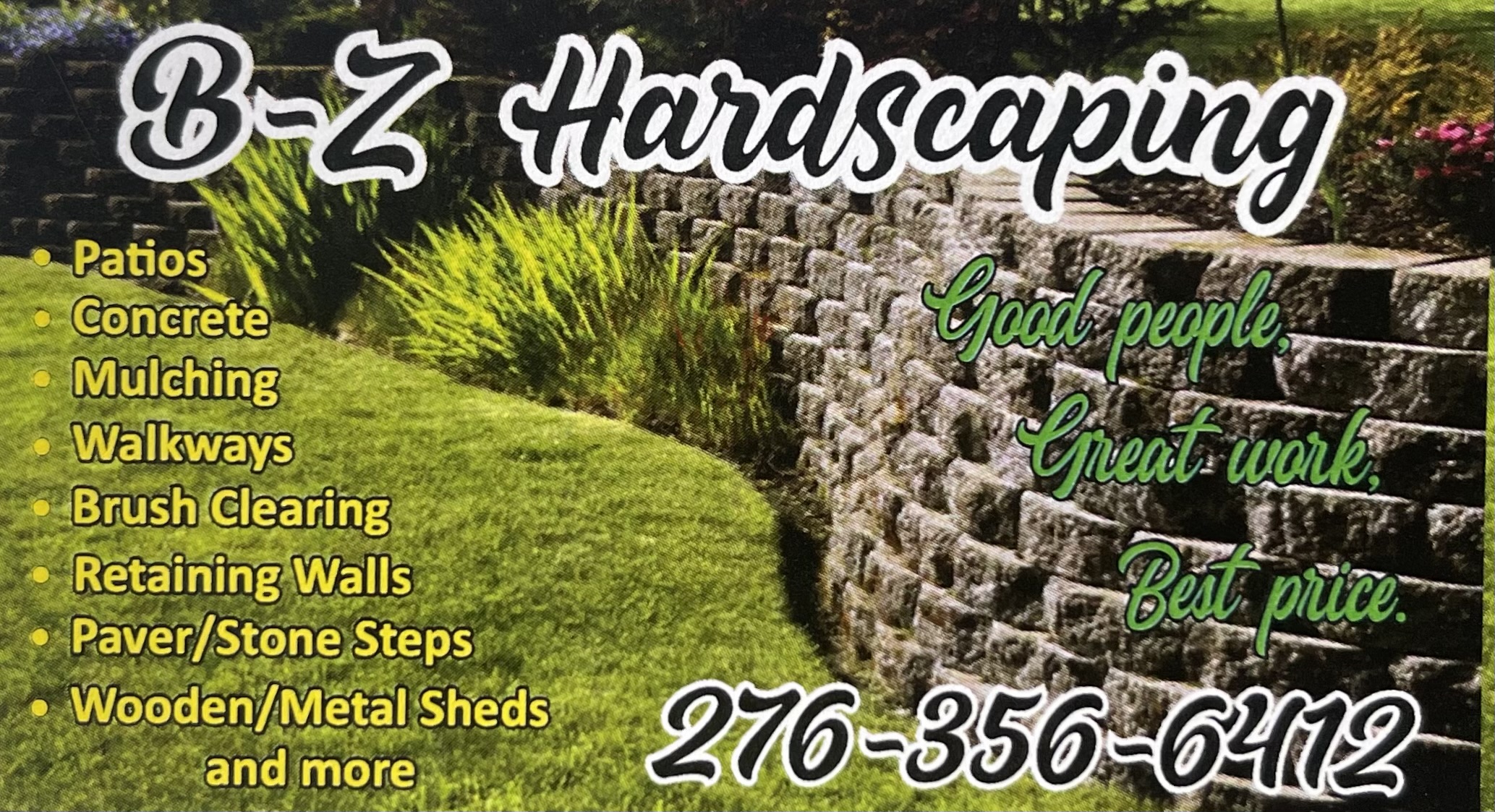 B-Z Hardscaping llc logo