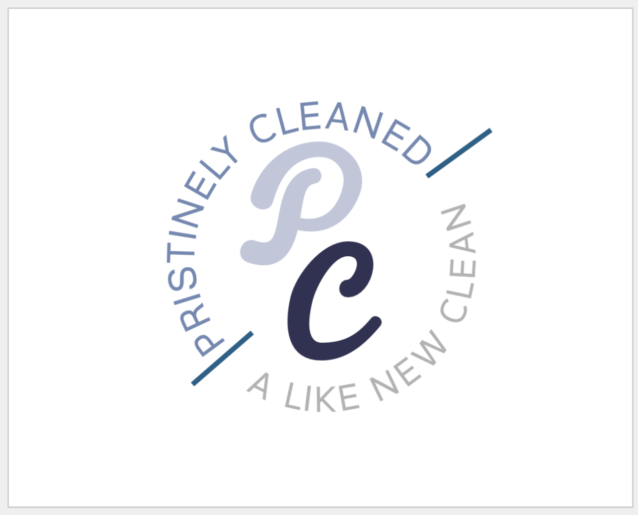 Pristinely Cleaned LLC logo