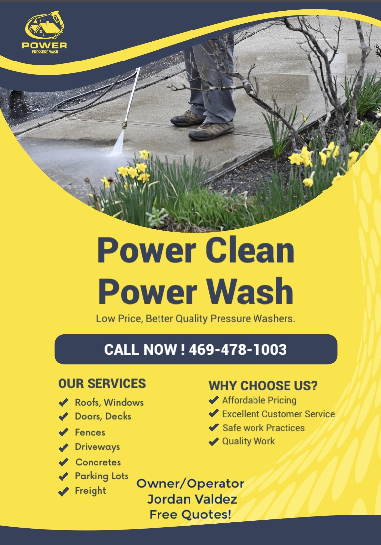 Power Clean Power Wash logo