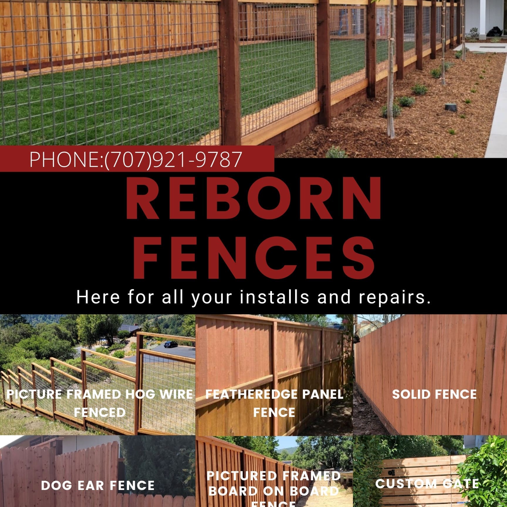 Reborn Fences logo