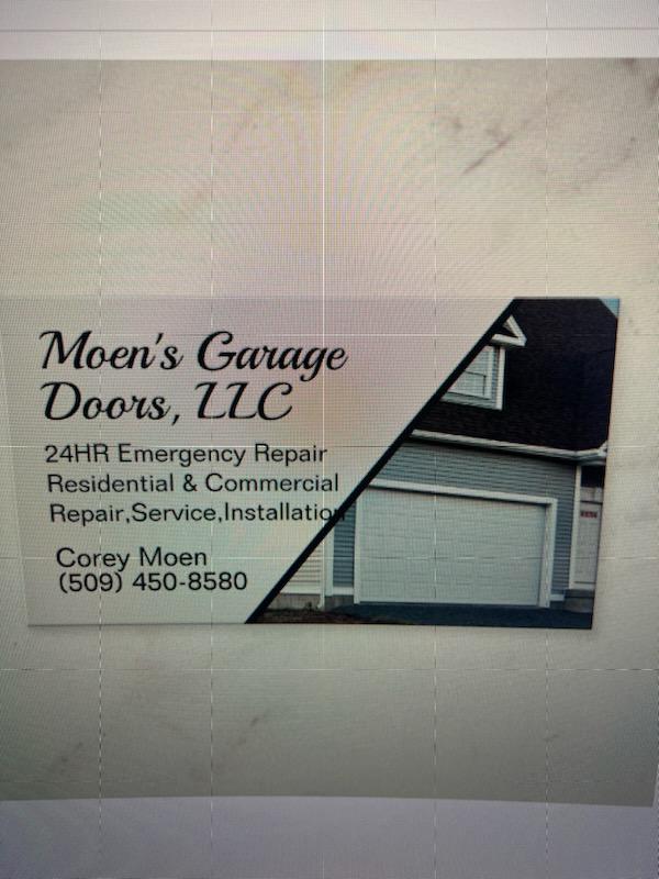 Moen's Garage Doors logo
