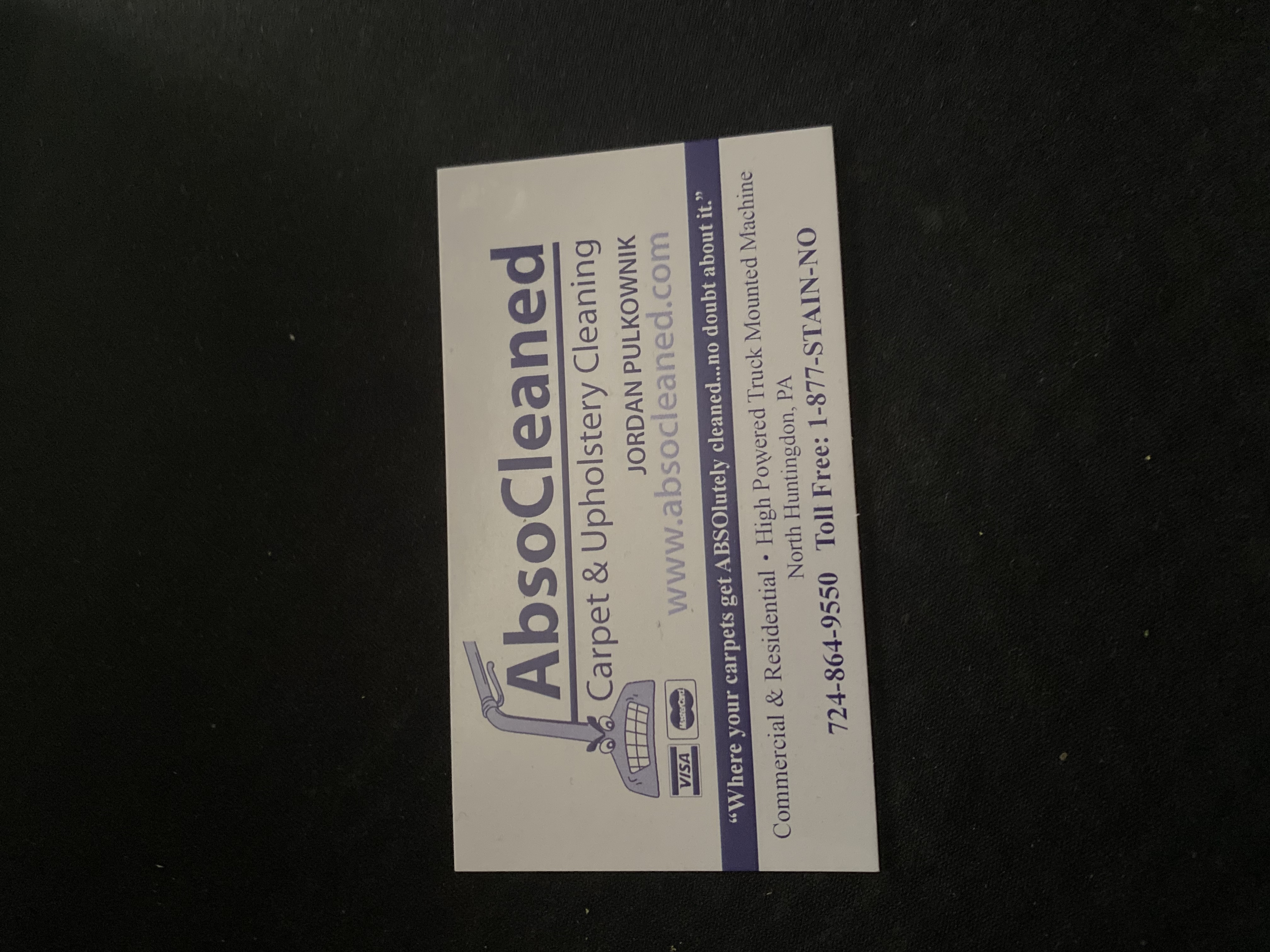 AbsoCleaned Carpet Cleaning logo