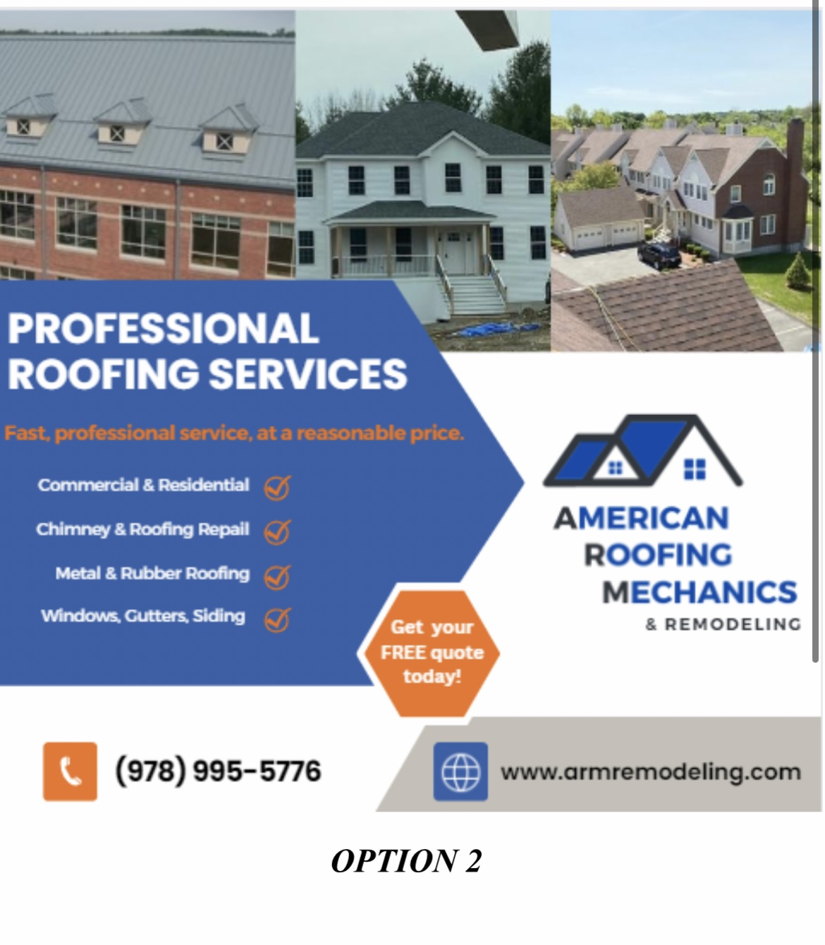 Logo for American Roofing Mechanics