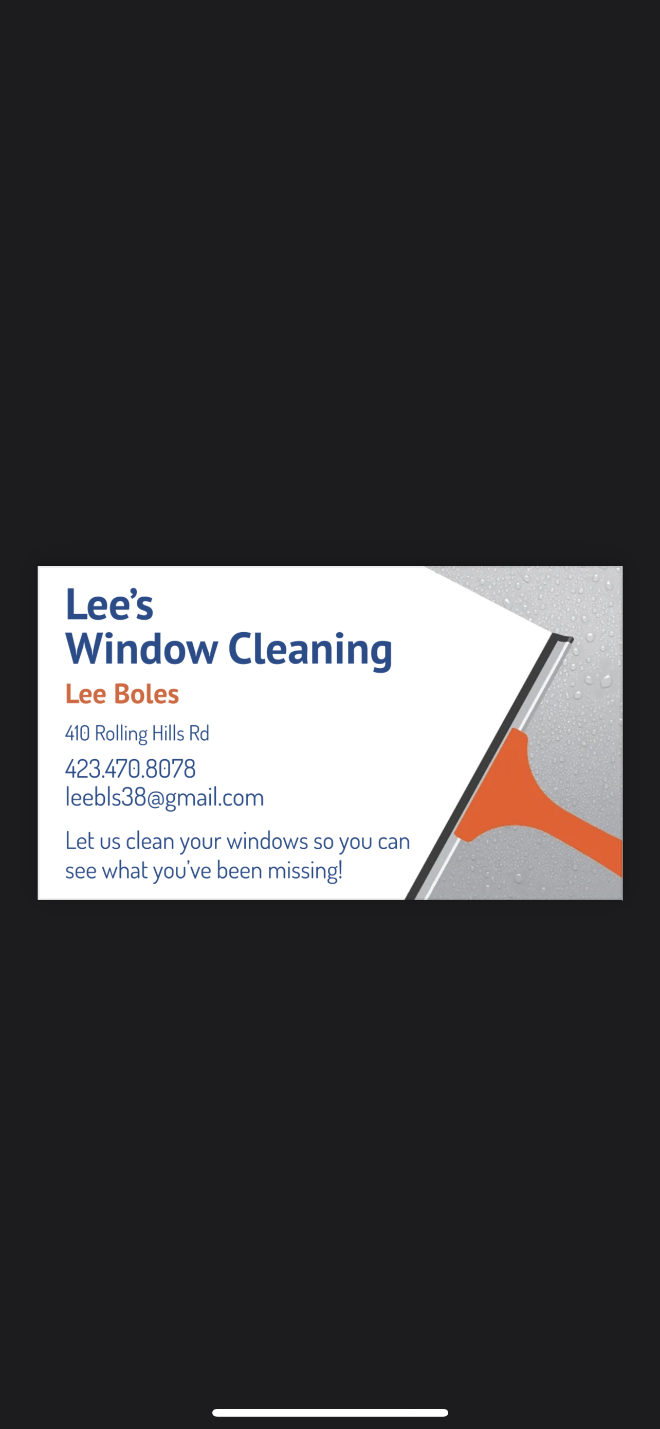 Lees window cleaning logo