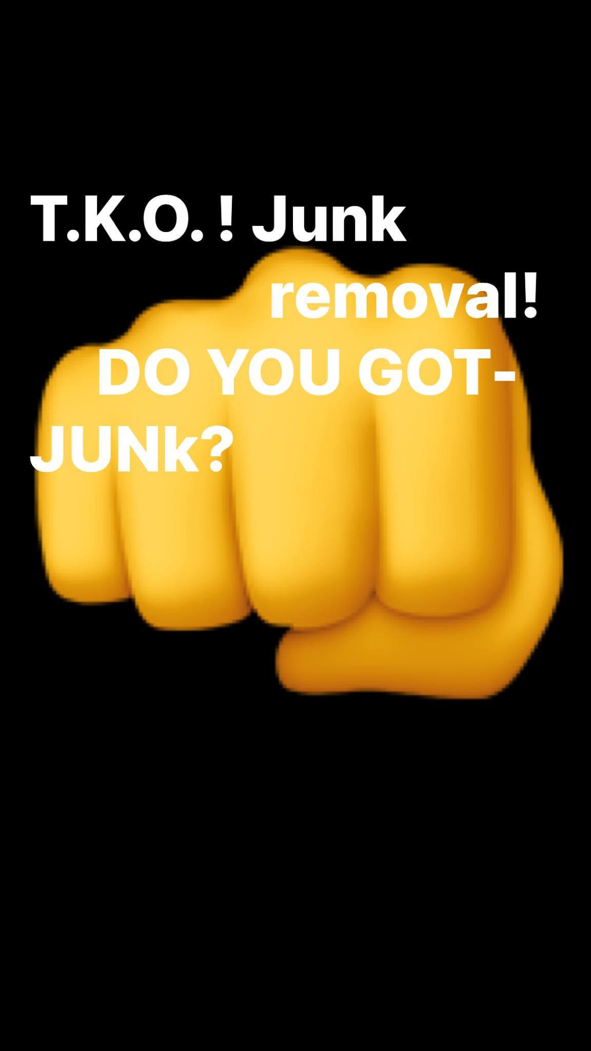 T.K.O! JUNK REMOVAL! logo