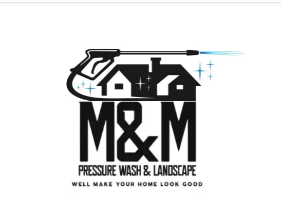 M&M pressure wash& trash Bin cleaner logo