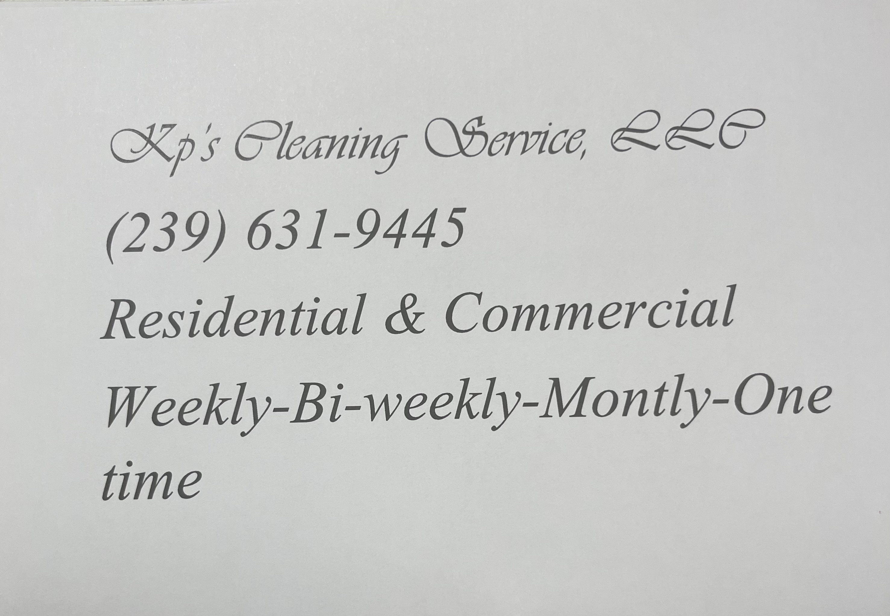 Kps cleaning service, LLC logo