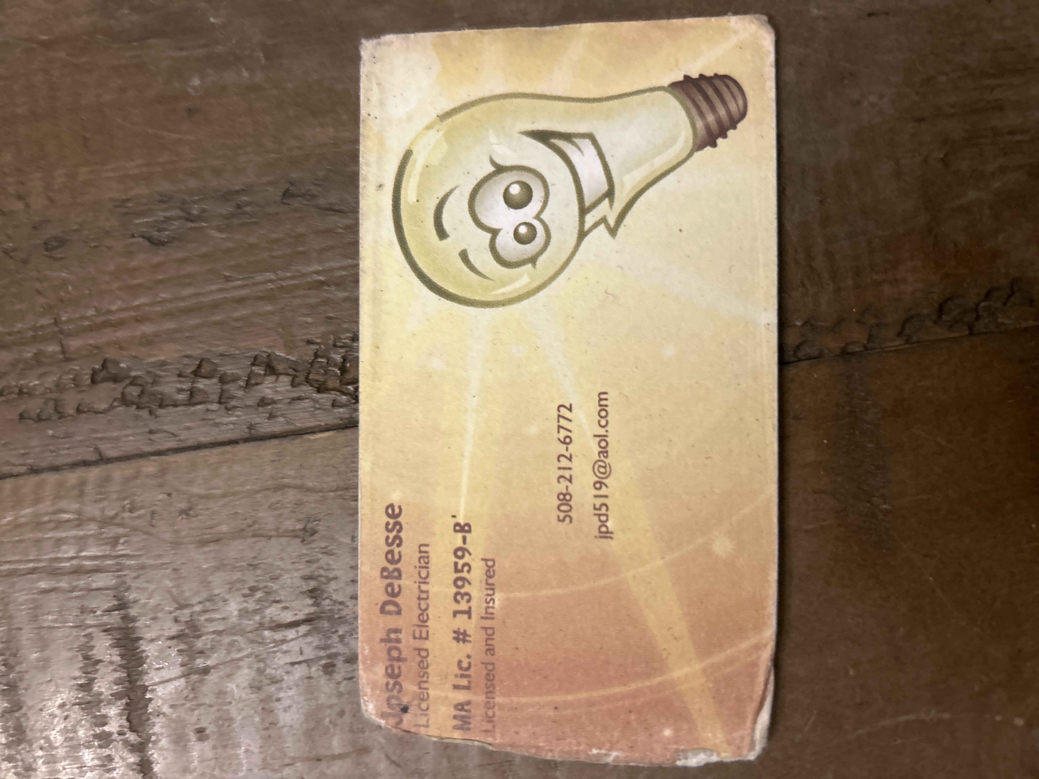 Joseph DeBesse Licensed Electrician logo