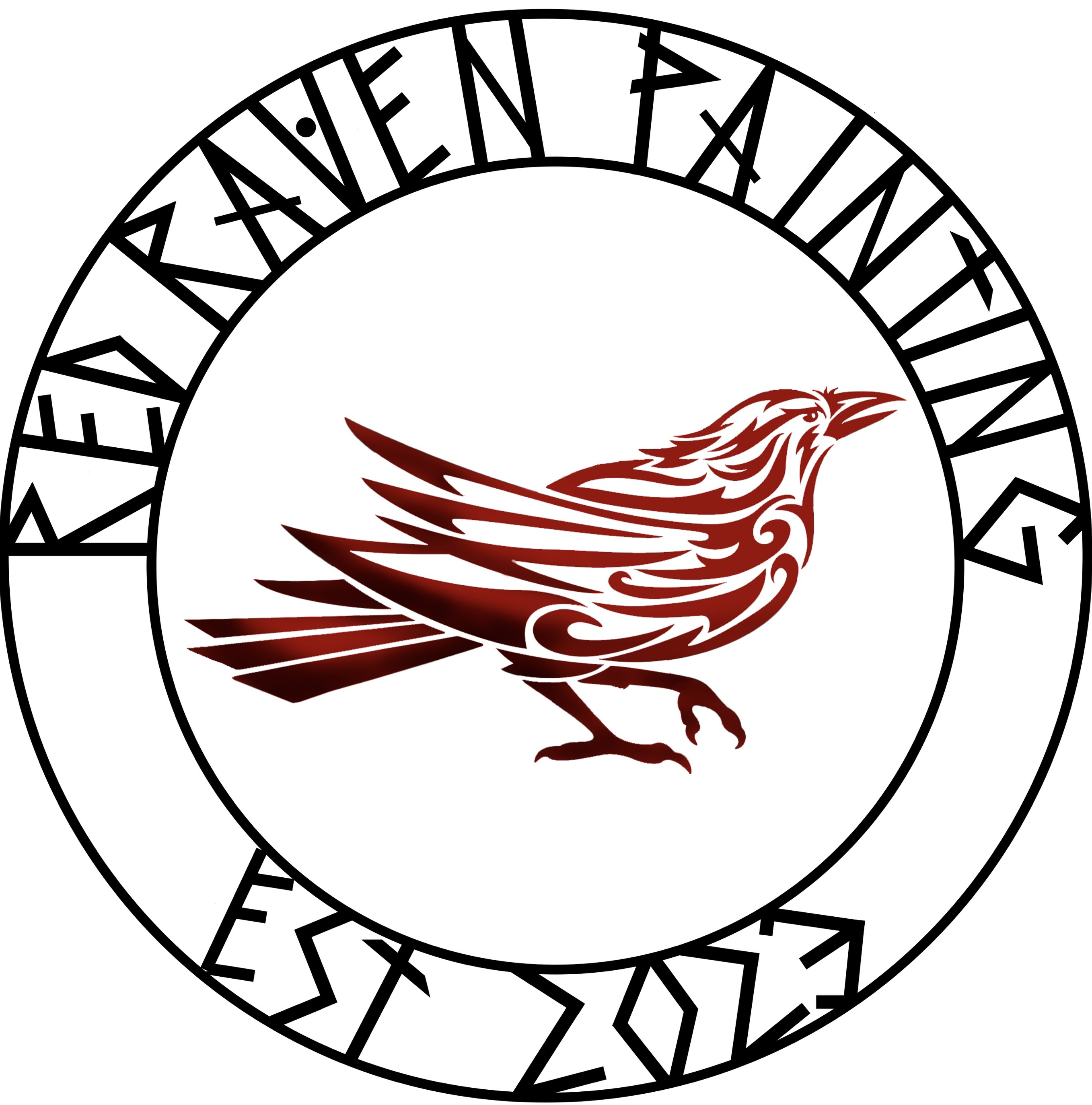Logo for Red Raven Painting Company