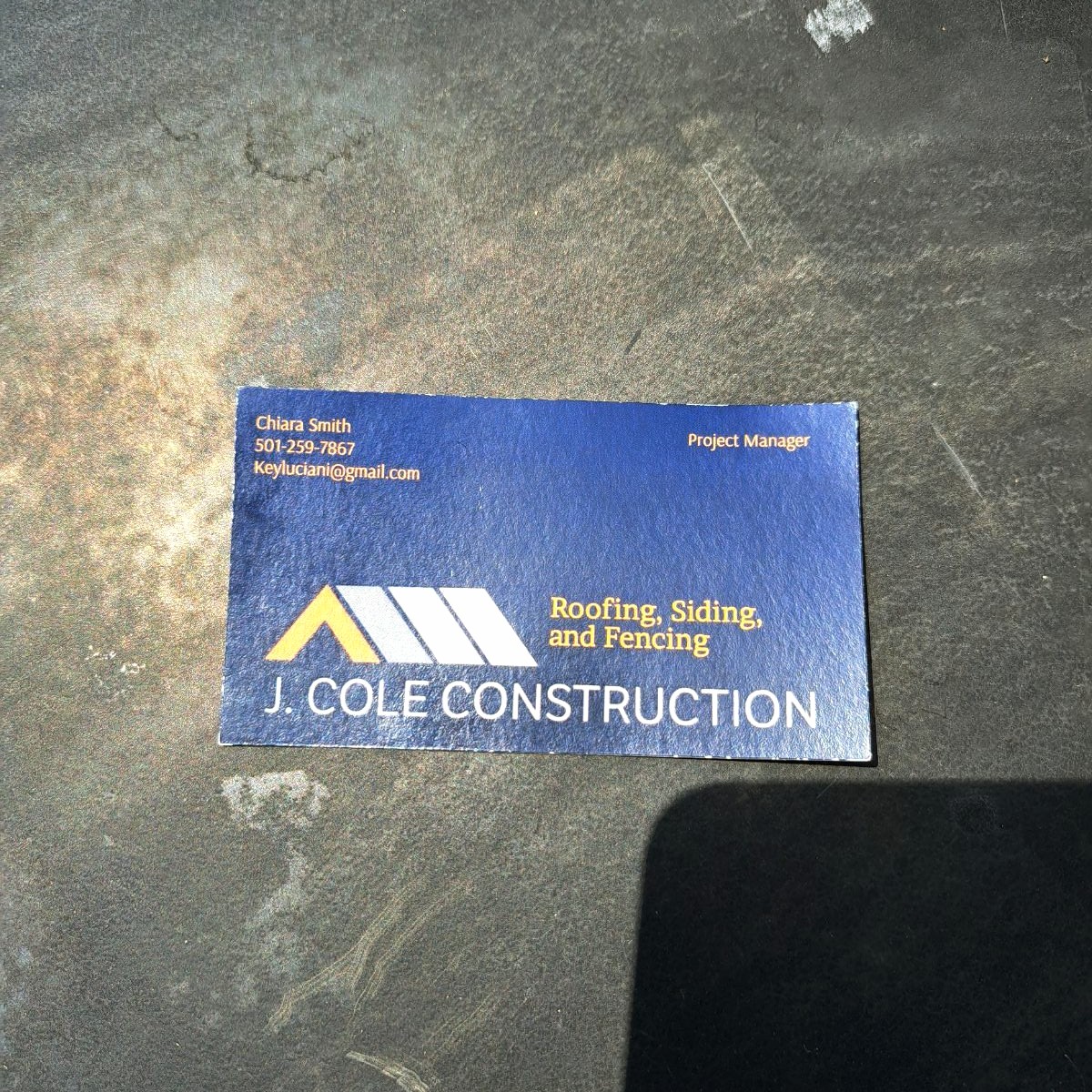 J.Cole Construction logo