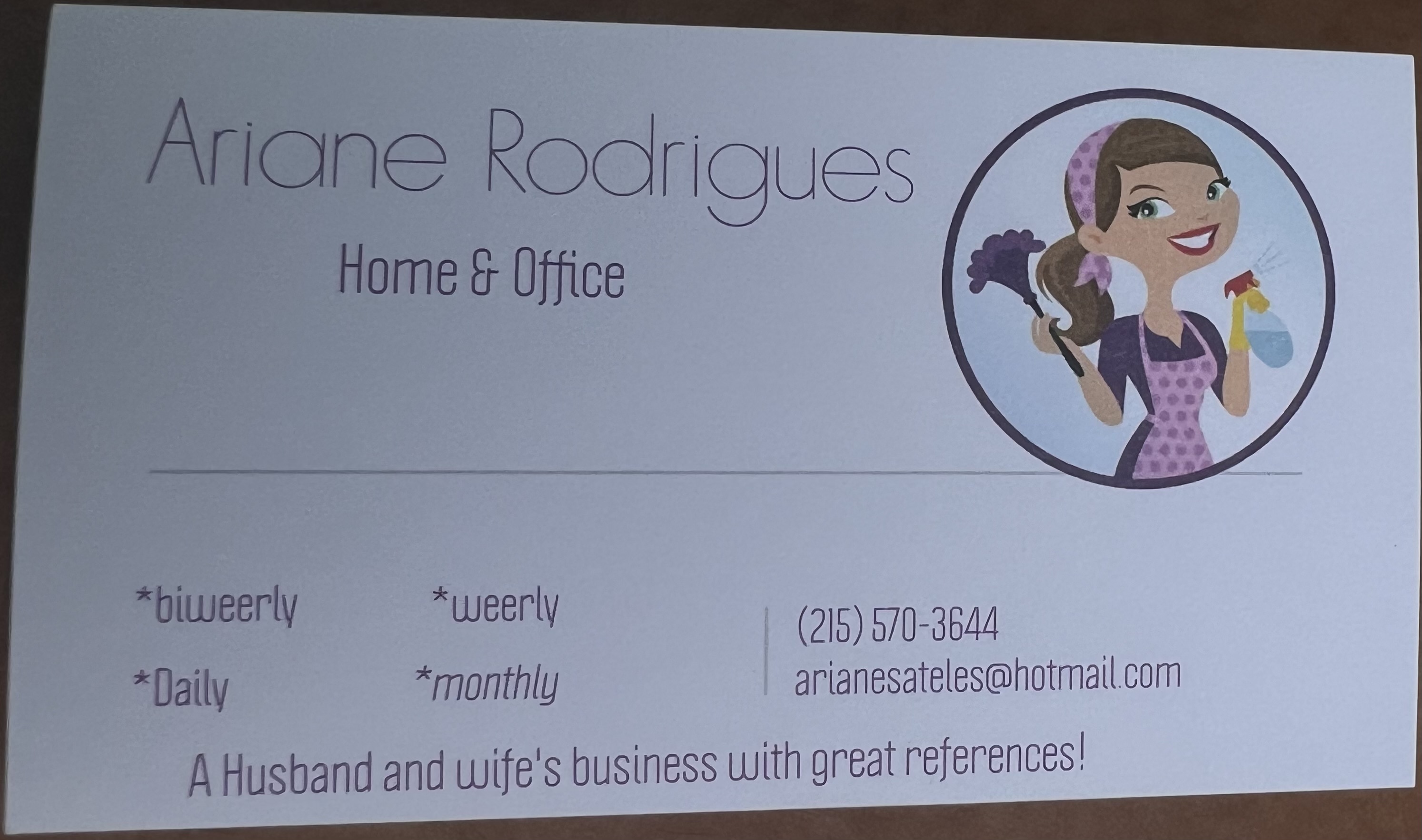 Ariane Cleaning Services logo