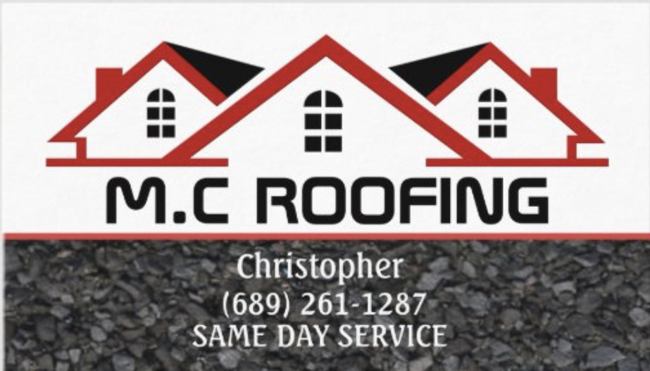 M.C roofing logo
