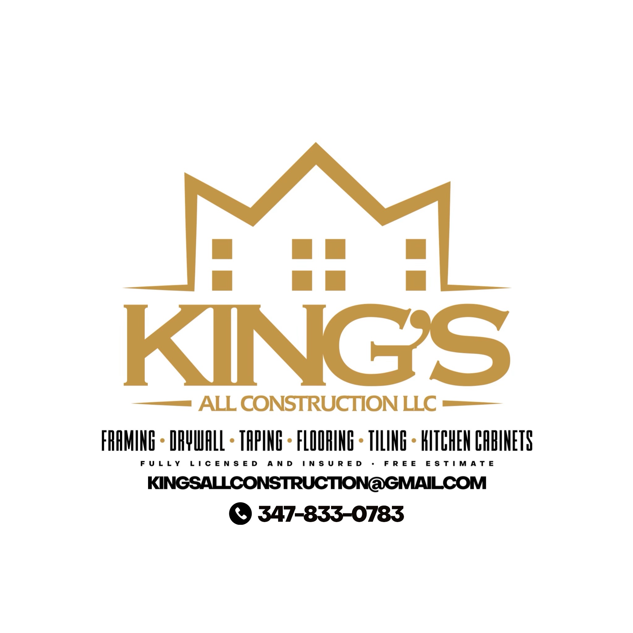 Kings all construction logo