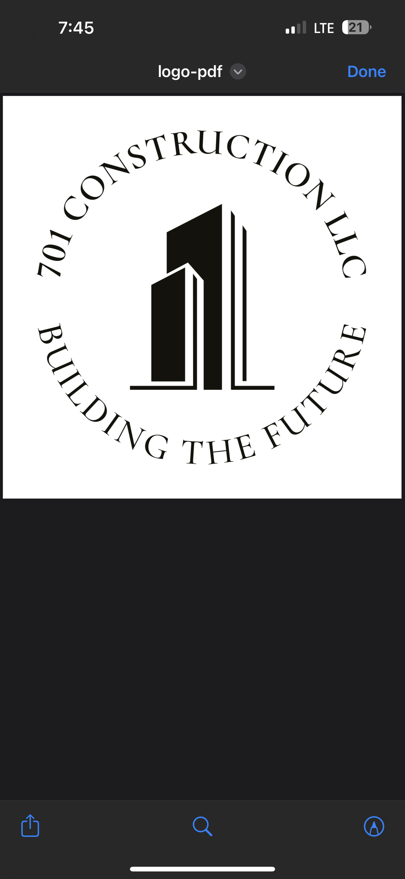701 Construction LLC logo