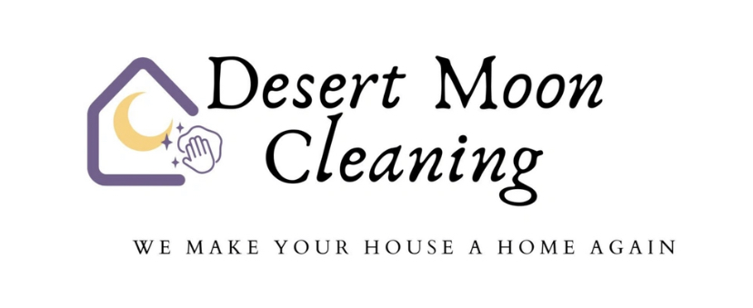 Desert moon cleaning logo
