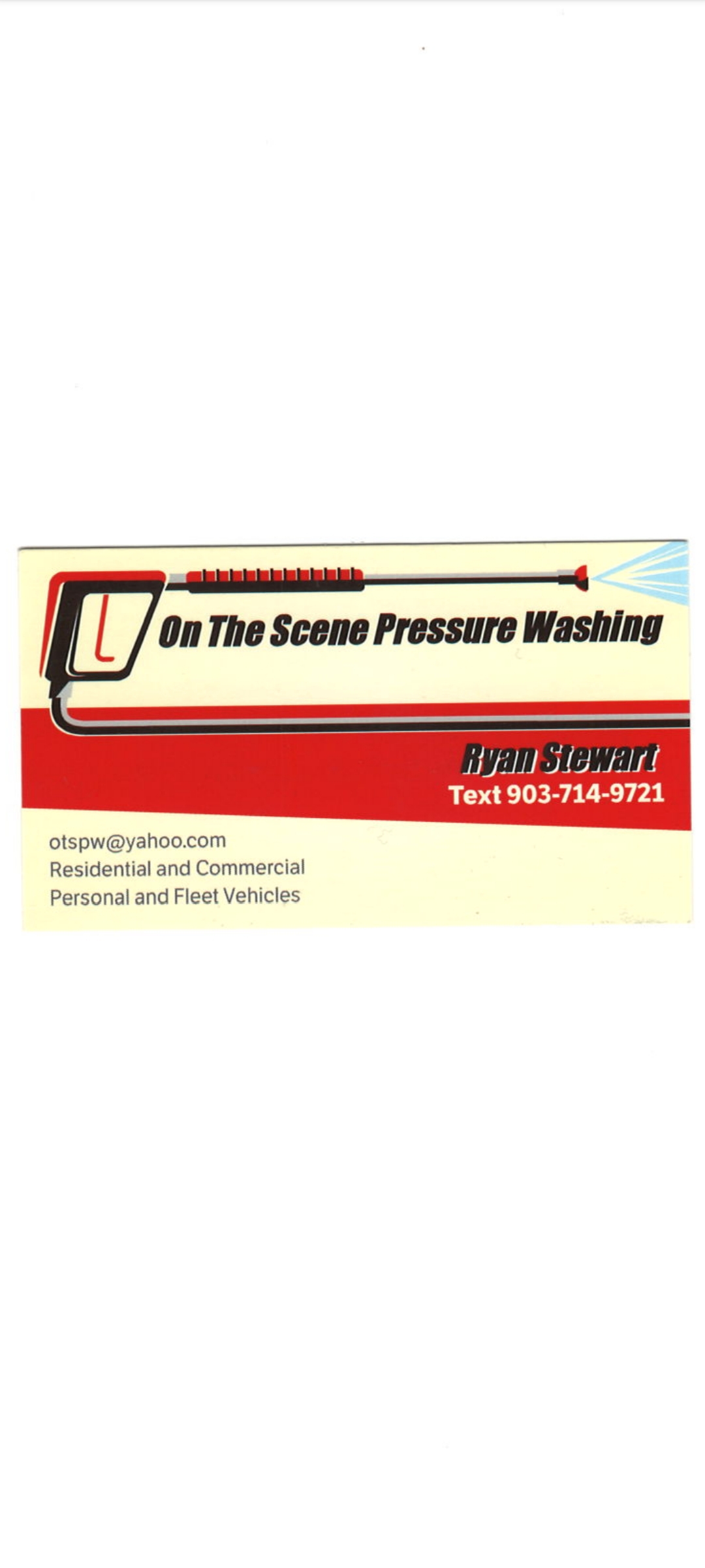 On The Scene Pressure Washing logo