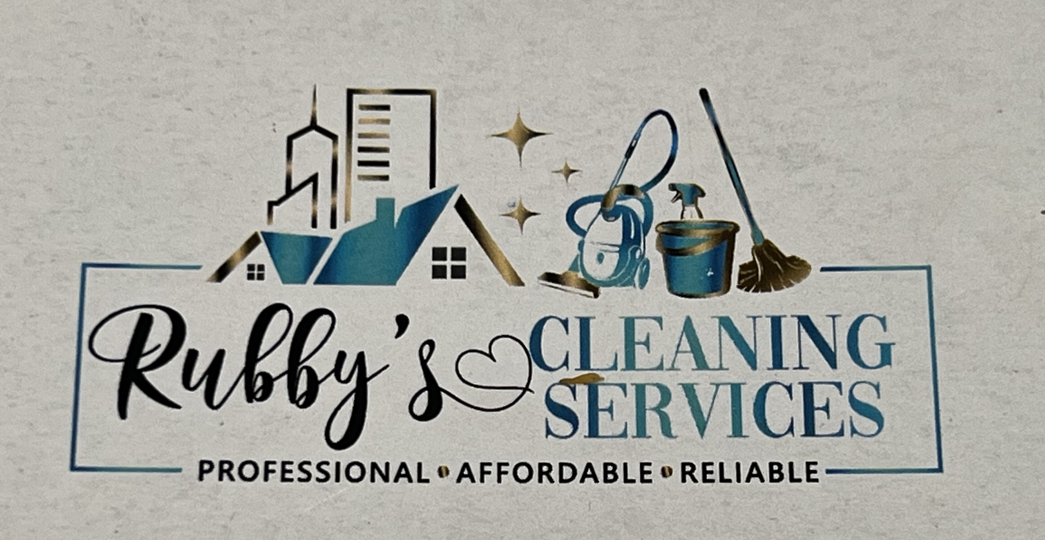 Rubbys cleaning services logo