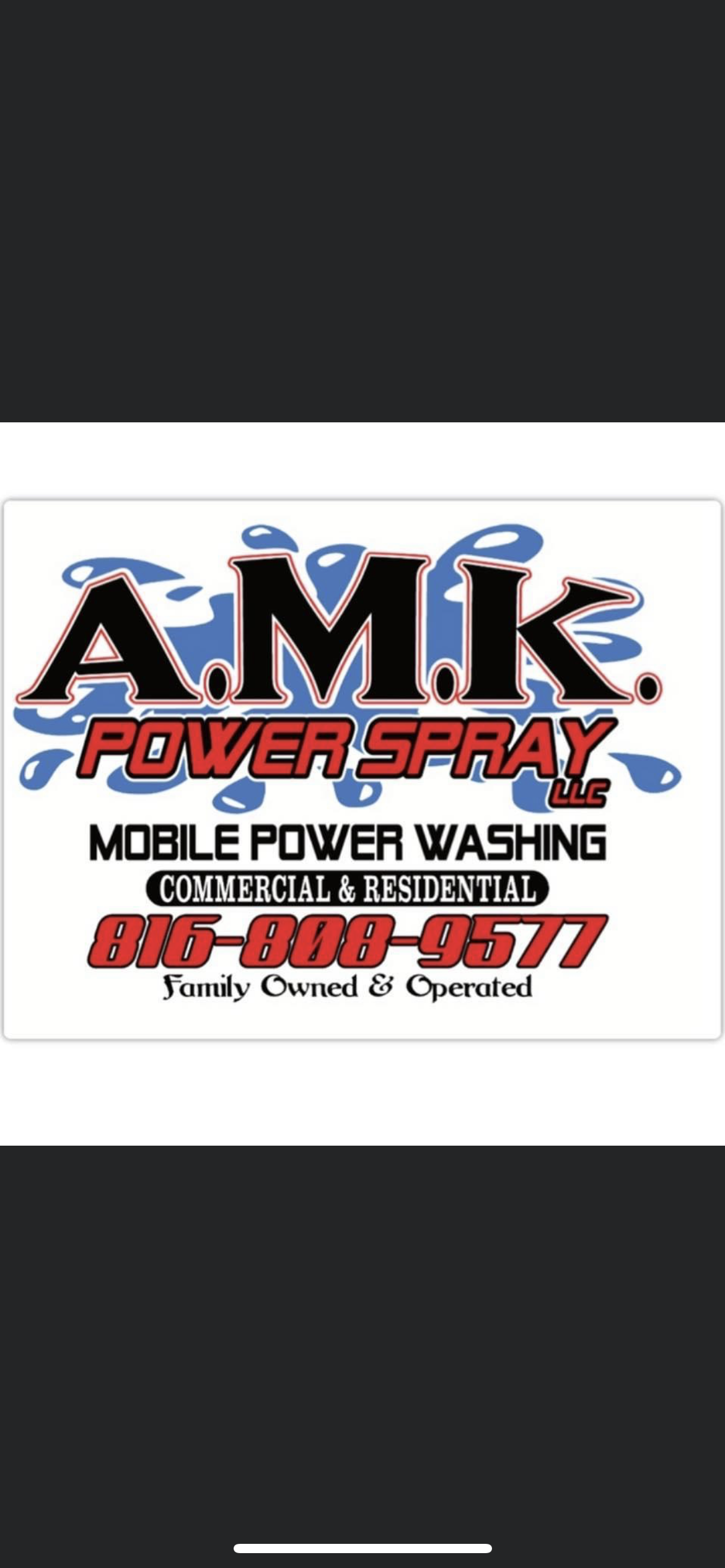 AMK power washing llc logo