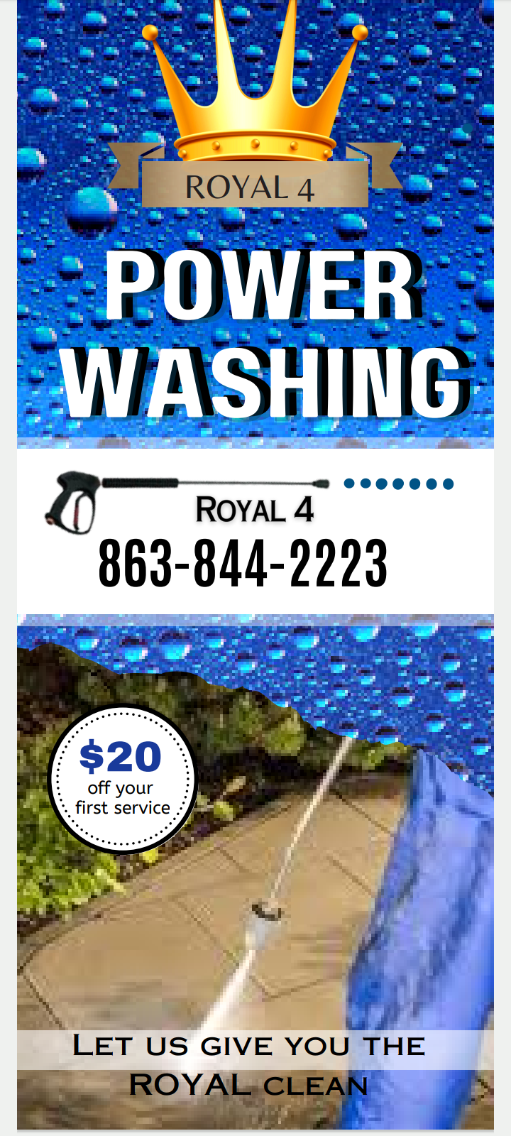 Royal4 powerwashing logo