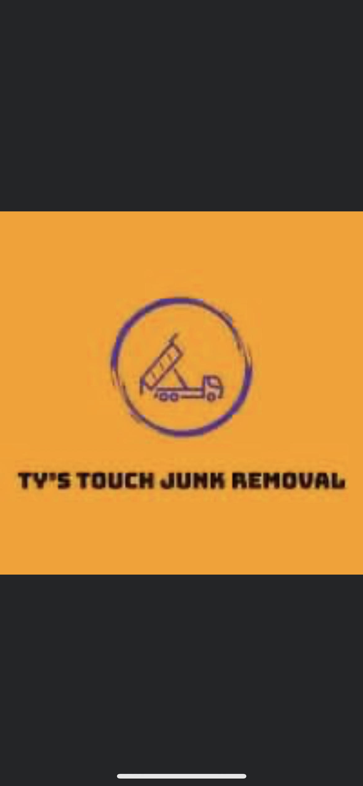 Logo for Ty's Touch Junk Removal LLC