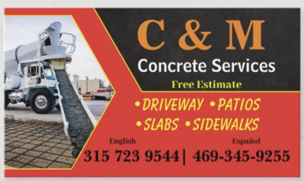 C&M concrete logo