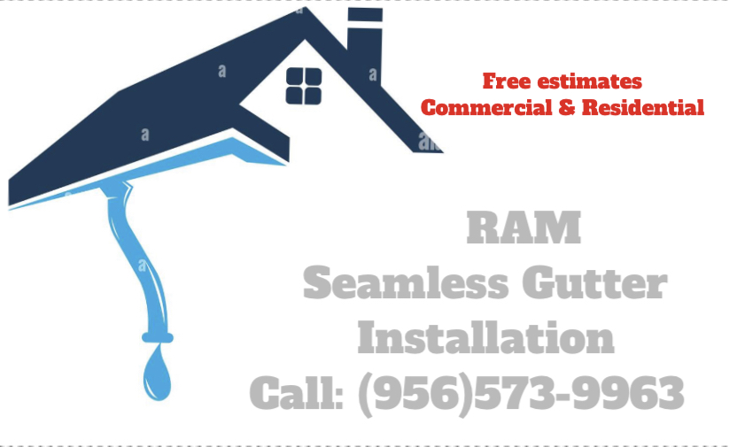 RAM Seamless Gutters logo