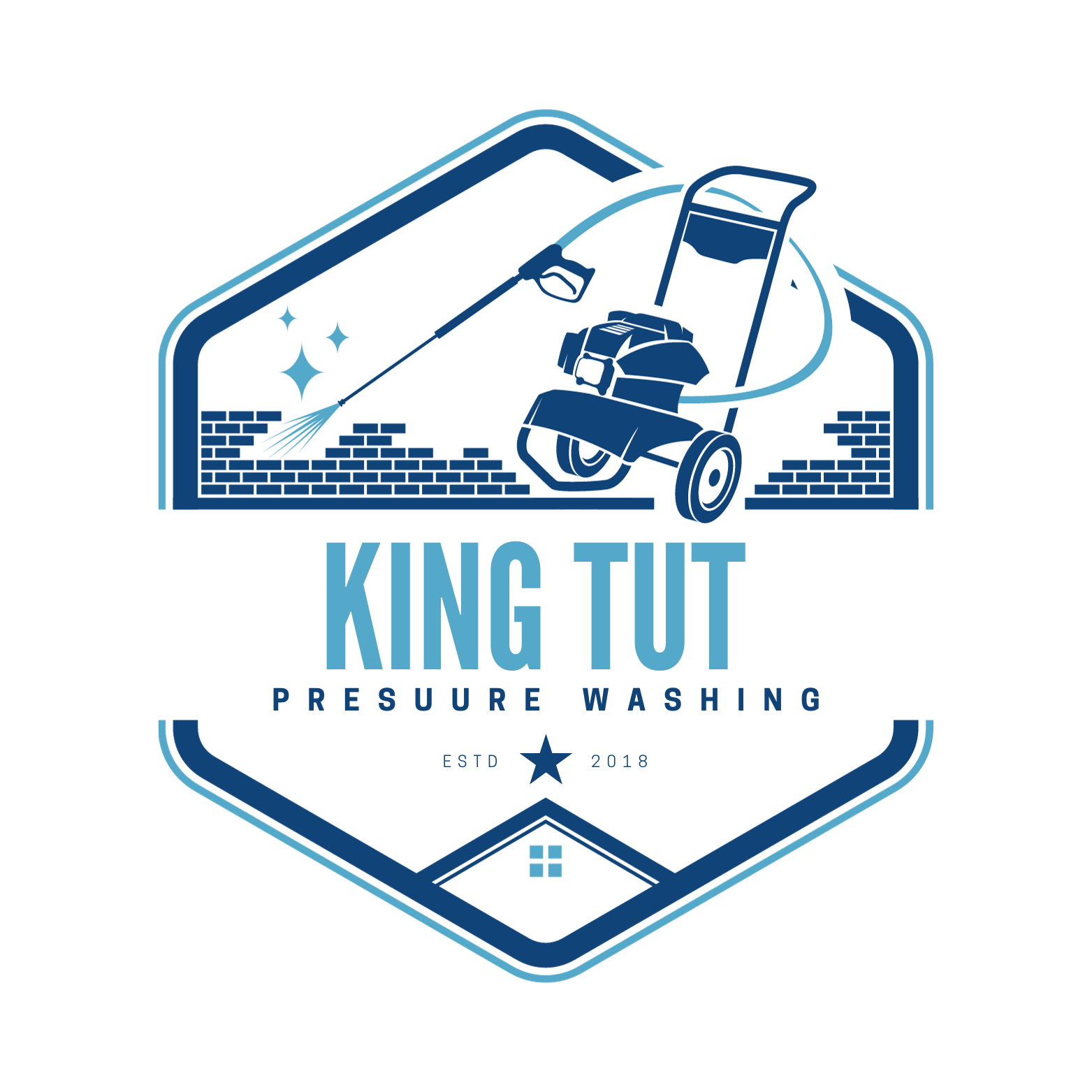 King TuT pressure washing logo
