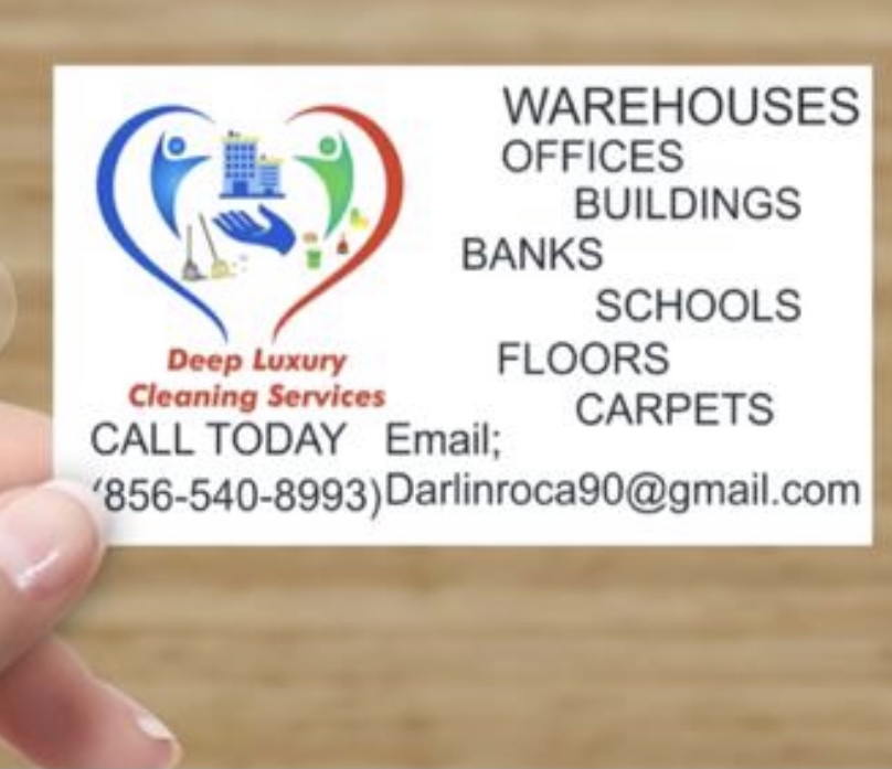 Deep luxury cleaning services logo
