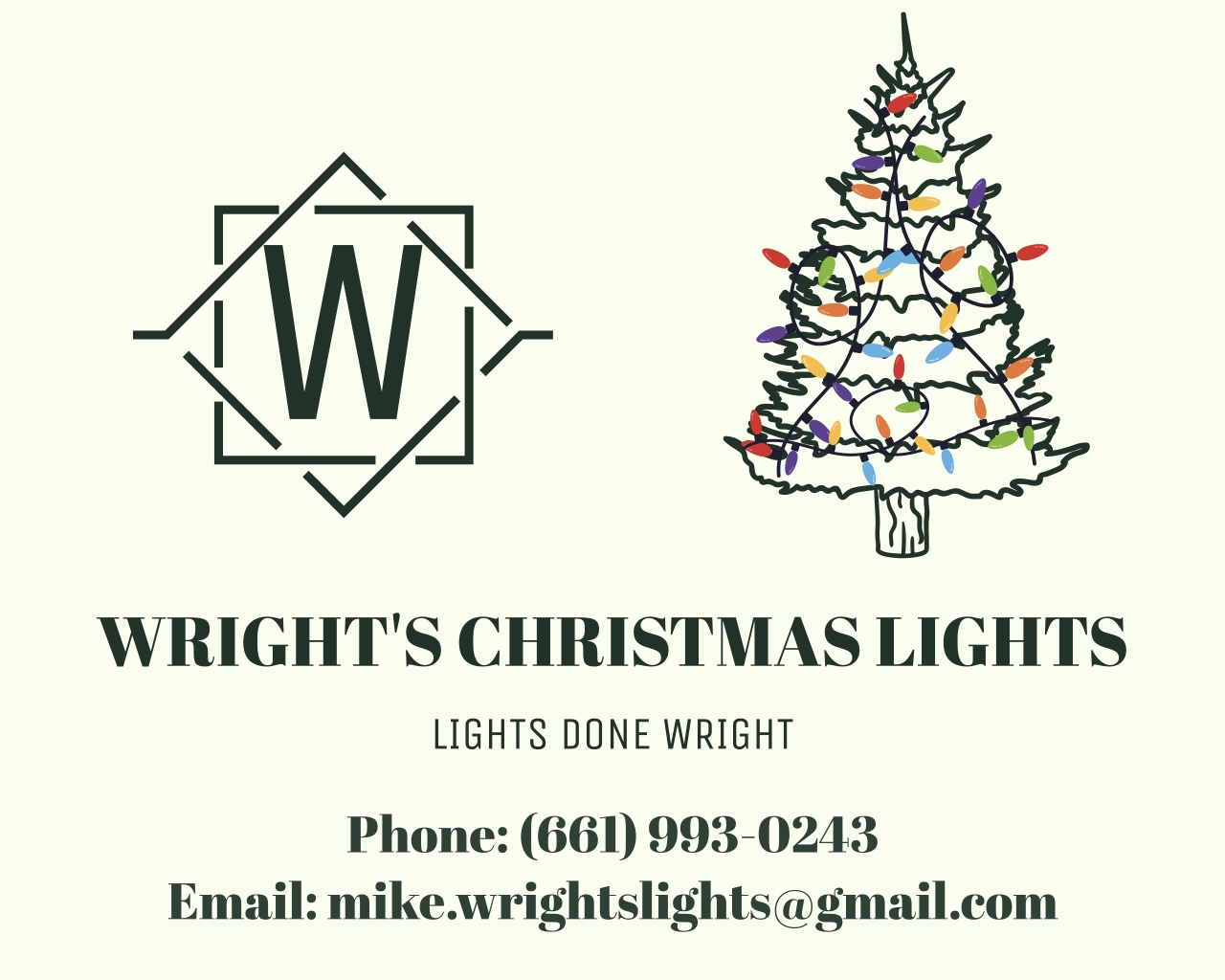 Wrights Christmas Light logo
