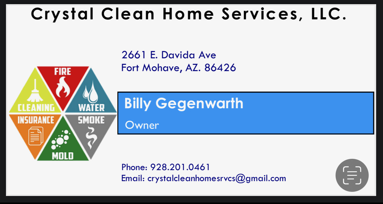 Crystal Clean Home Services logo