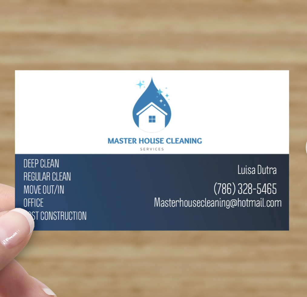 master house cleaning logo
