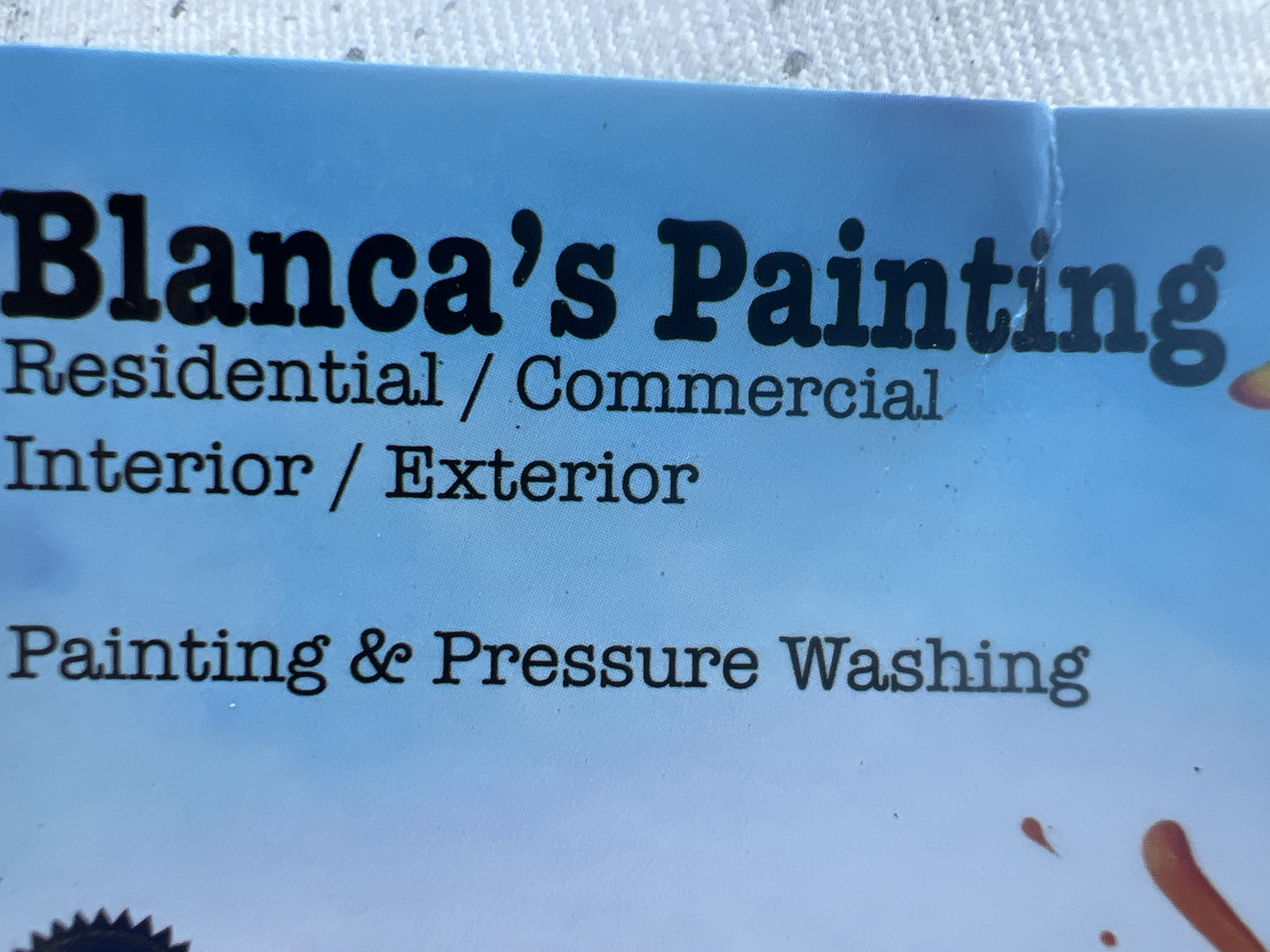 Blancas painting logo