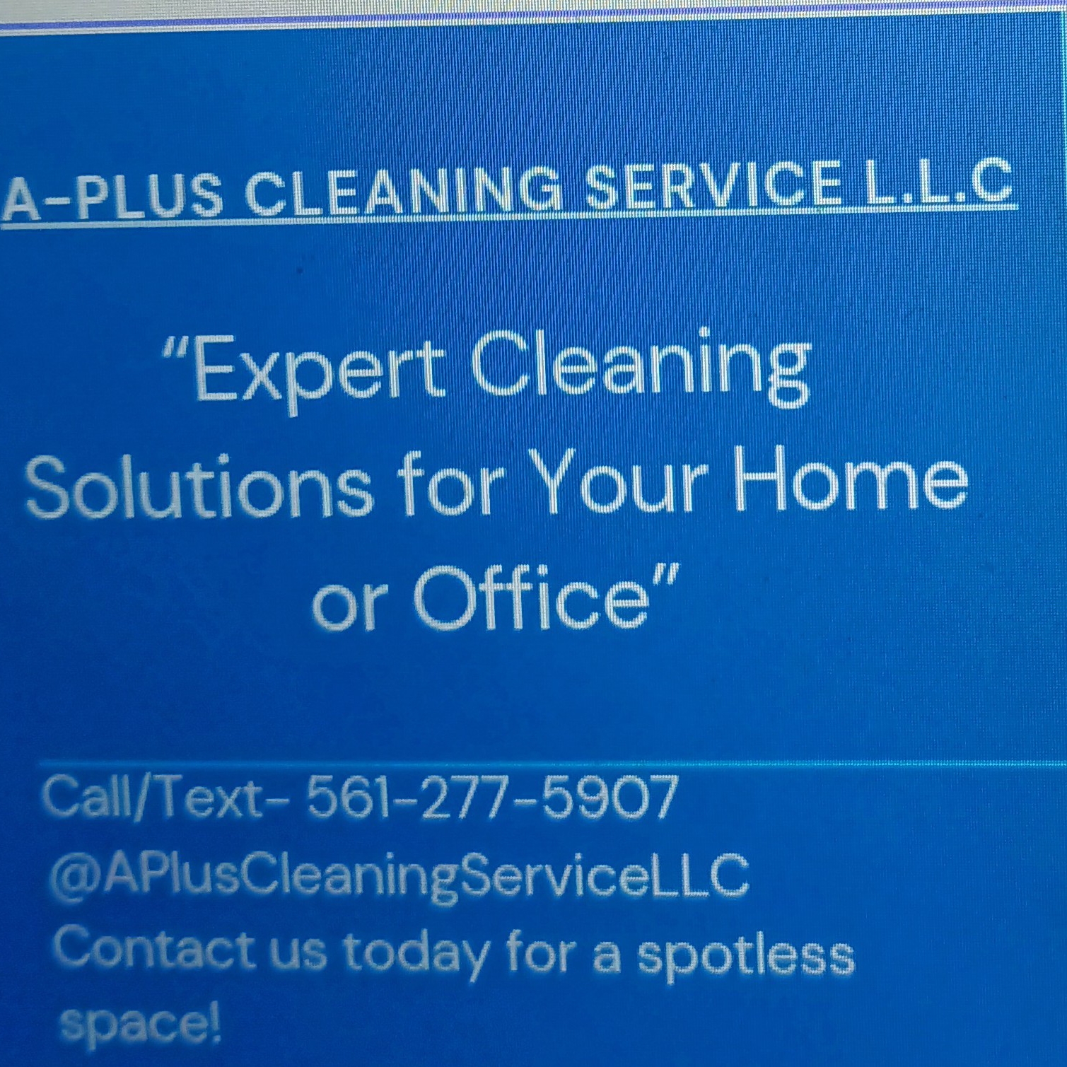 A-Plus Cleaning Service logo