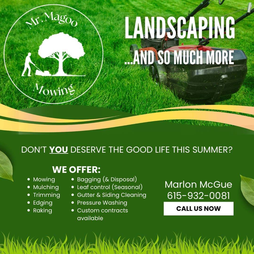 magoo's mowing logo
