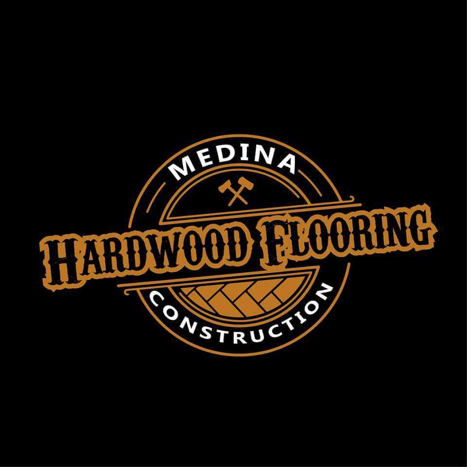 Medina Hardwood flooring construction logo