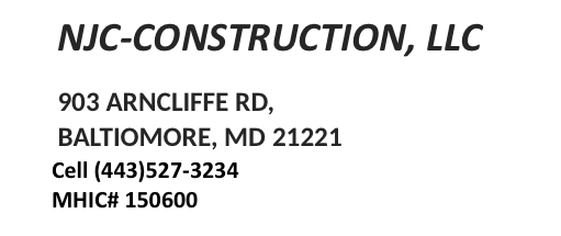 Logo for NJC CONSTRUCTION LLC