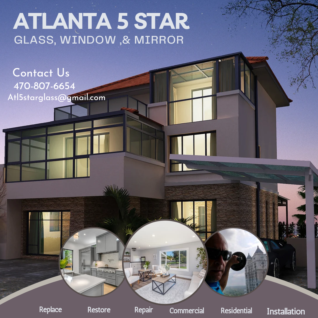Atlanta 5 Star Glass,Window and Mirror, LLC. logo