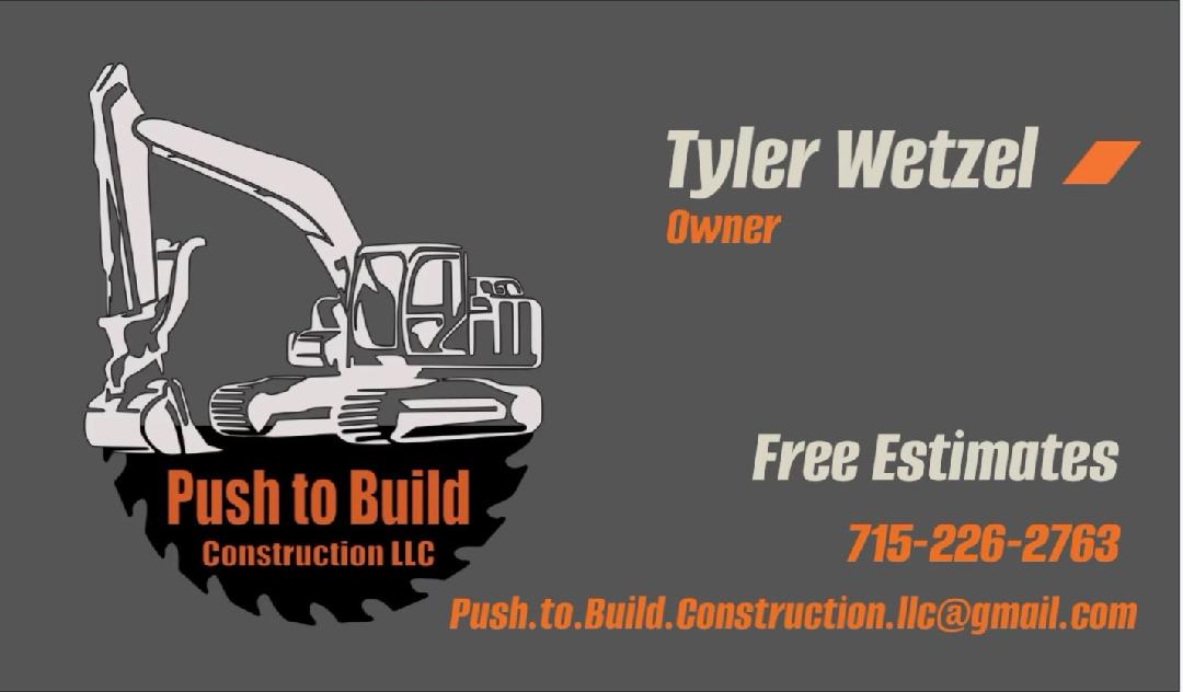 Push to build Construction llc logo
