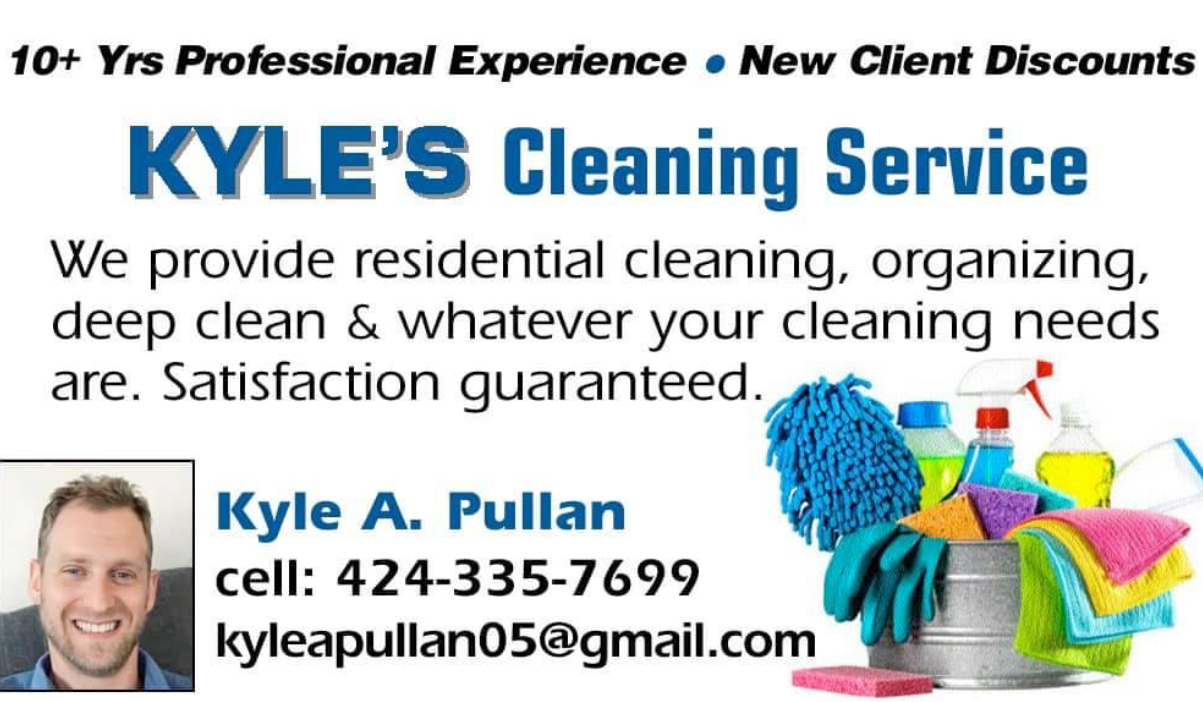Logo for Kyle's Cleaning CO