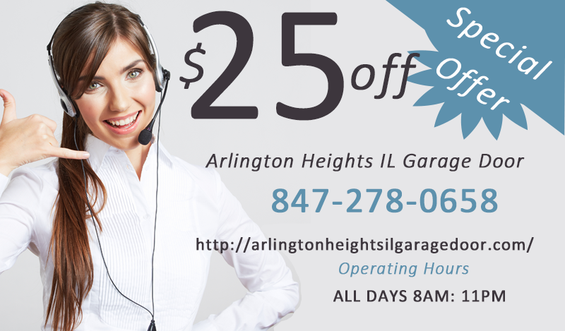 Logo for Arlington heights il garage door