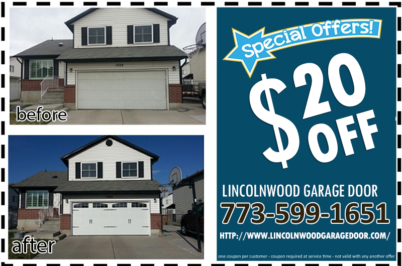 Lincolnwood il garage door logo