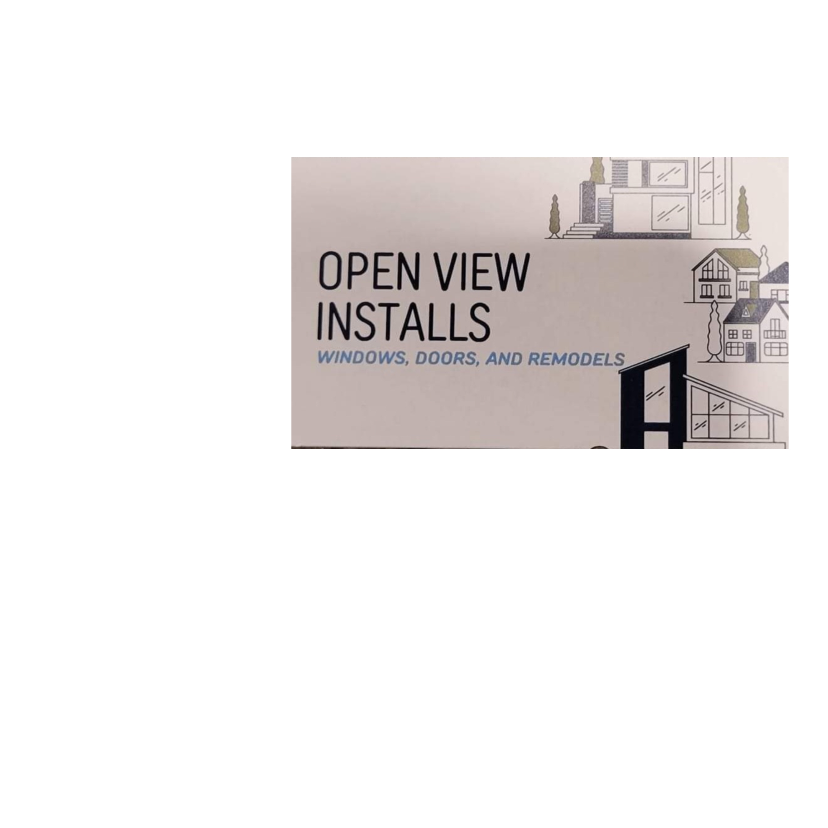 Open View Installs llc logo