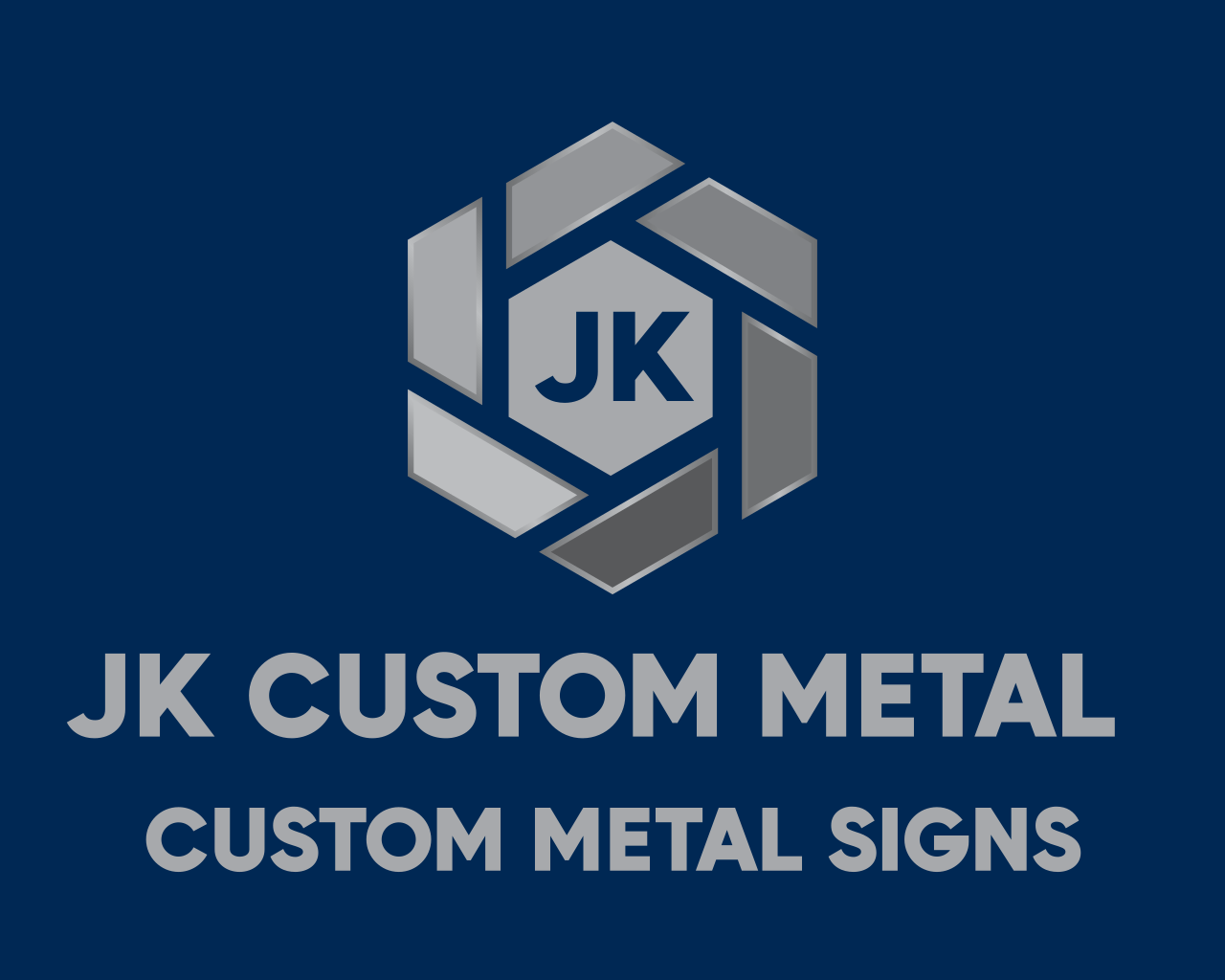 Jk custom metal logo