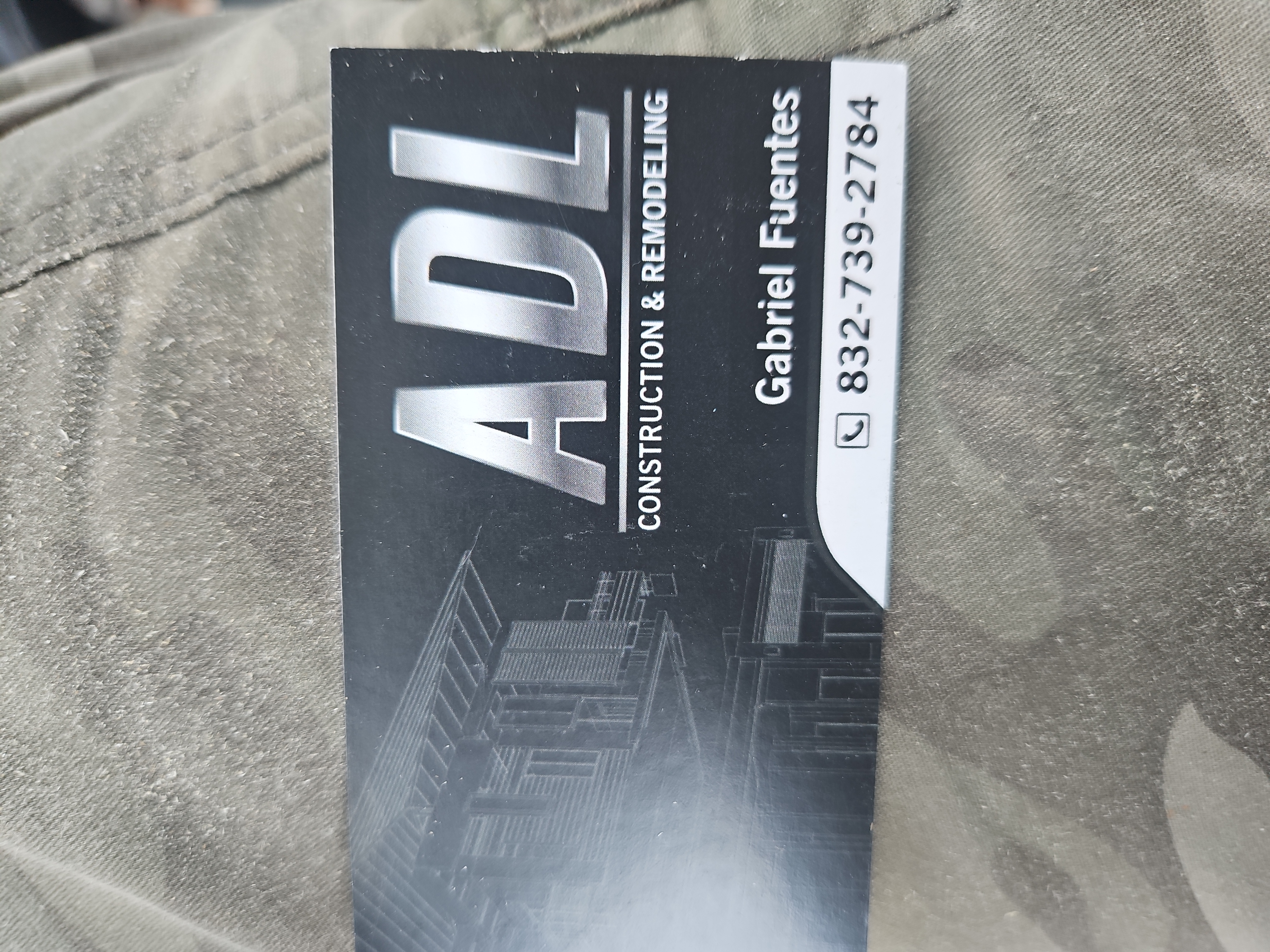 ADL construction and remodeling logo