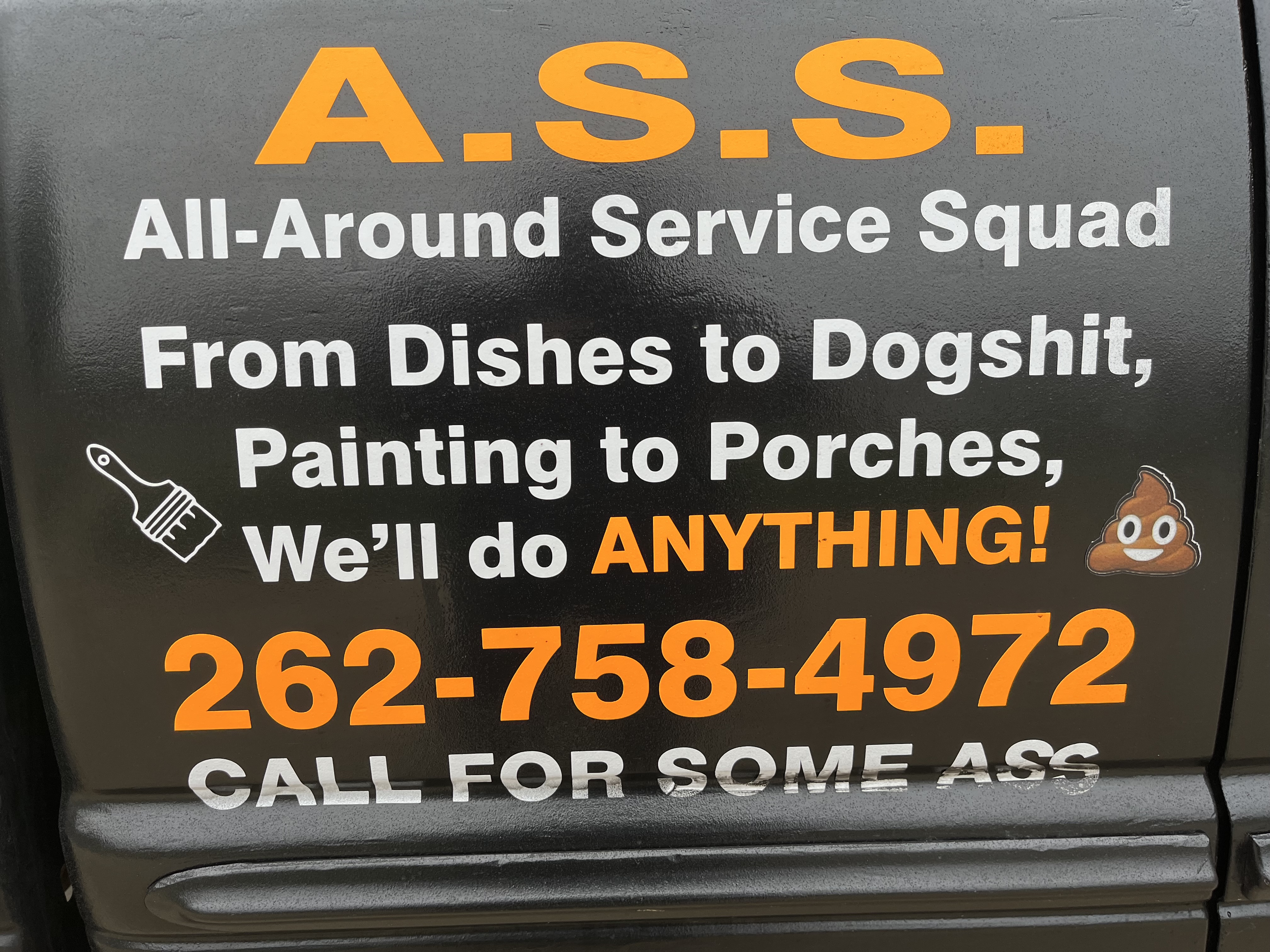 All Around Service Squad or A.S.S. logo