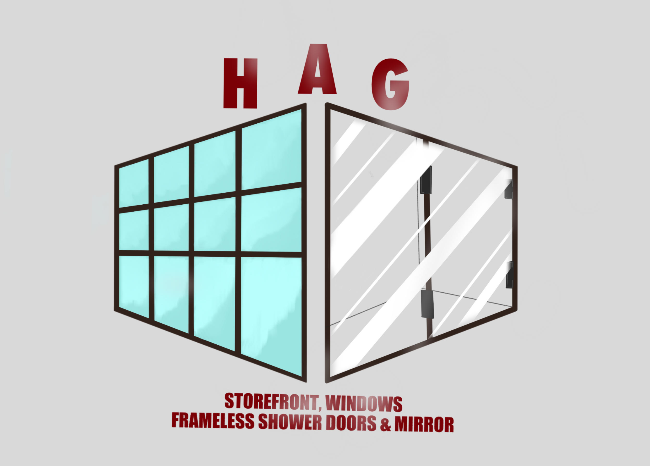 HAG glass, door and mirror services logo