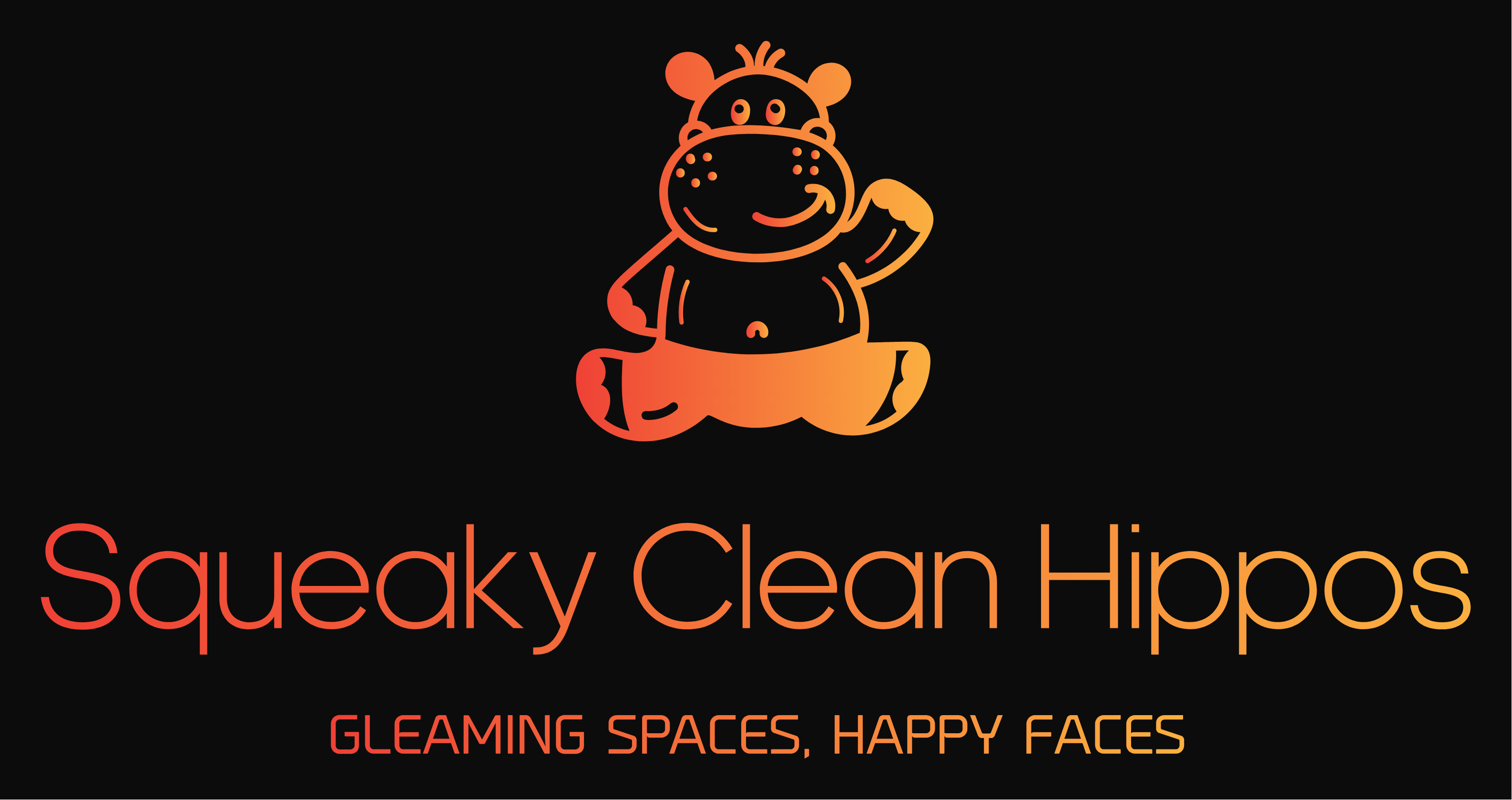 Squeaky Clean Hippos logo