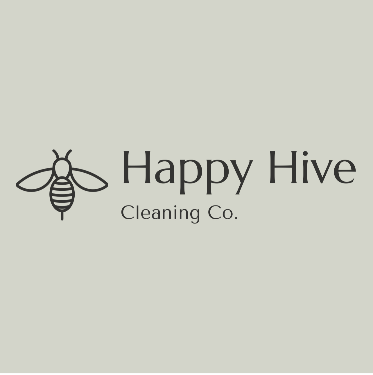 Happy hive cleaning co. logo